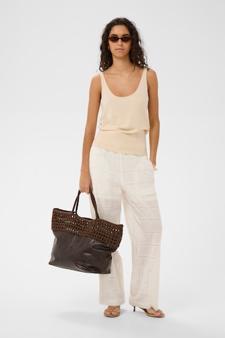 Wide Leg Pantalon 'SLCarmelita' SOAKED IN LUXURY en beige