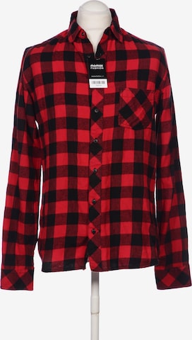 Review Button Up Shirt in L in Red: front
