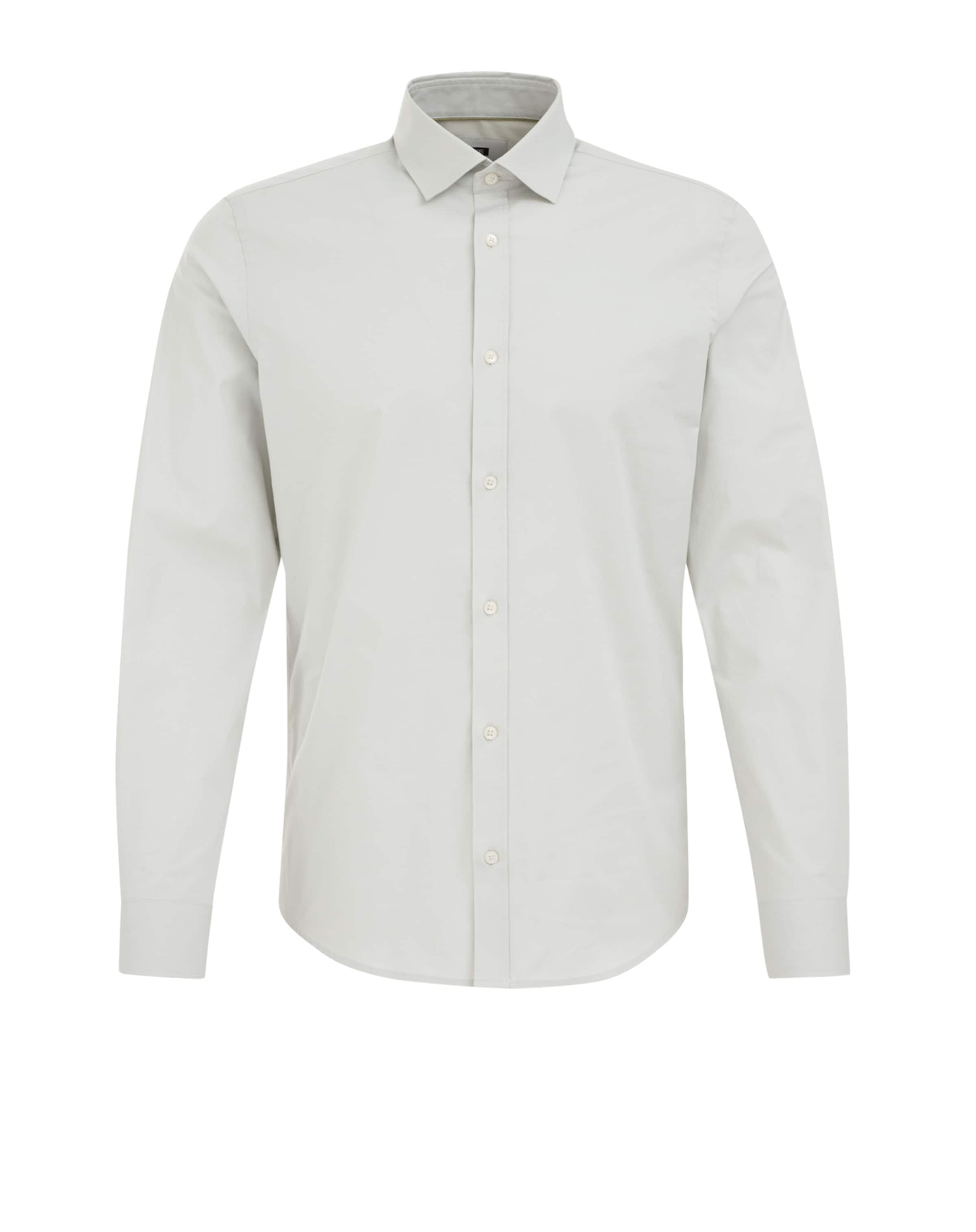 Coupe slim Chemise WE Fashion en vert : devant