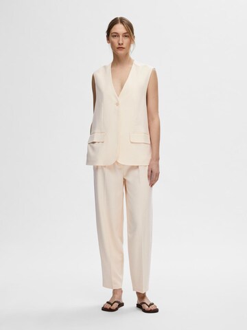 SELECTED FEMME Suit Vest 'Selfina' in Beige