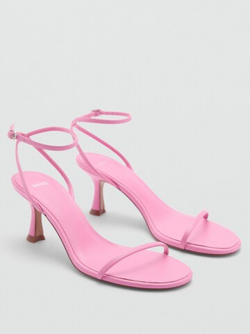 Sandales à lanières 'Flo' MANGO en rose