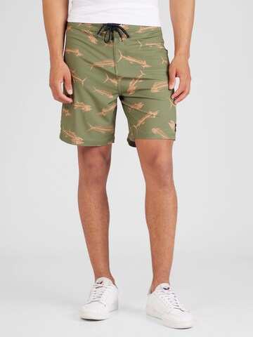 Hurley Zwemshorts 'PHANTOM-ECO CLASSIC 18' in Groen: voorkant