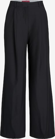 JJXX Wide leg Pleat-Front Pants 'ELLIS' in Black: front