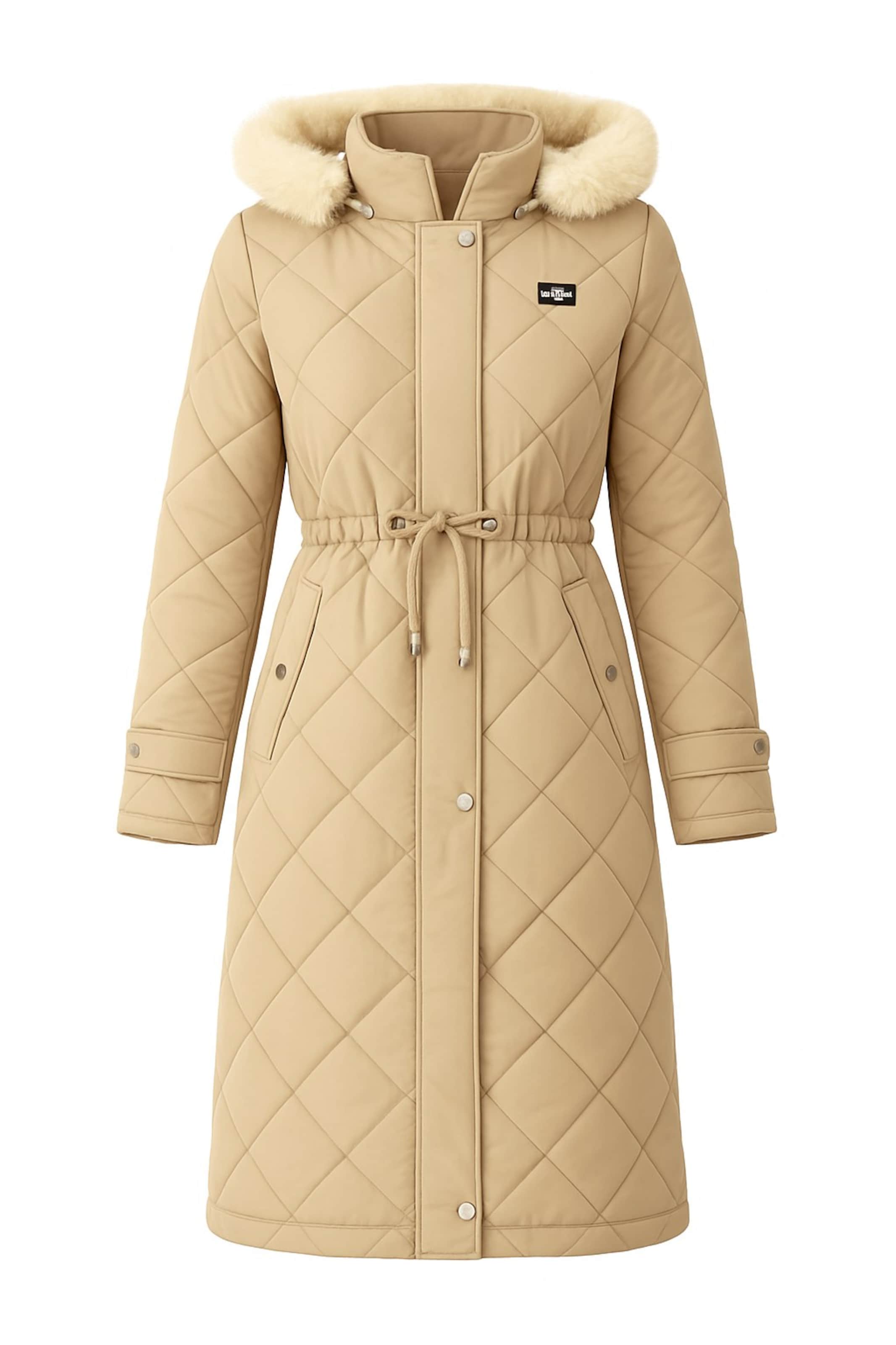 MODAMIHRAM Mantel in Beige: Vorderseite