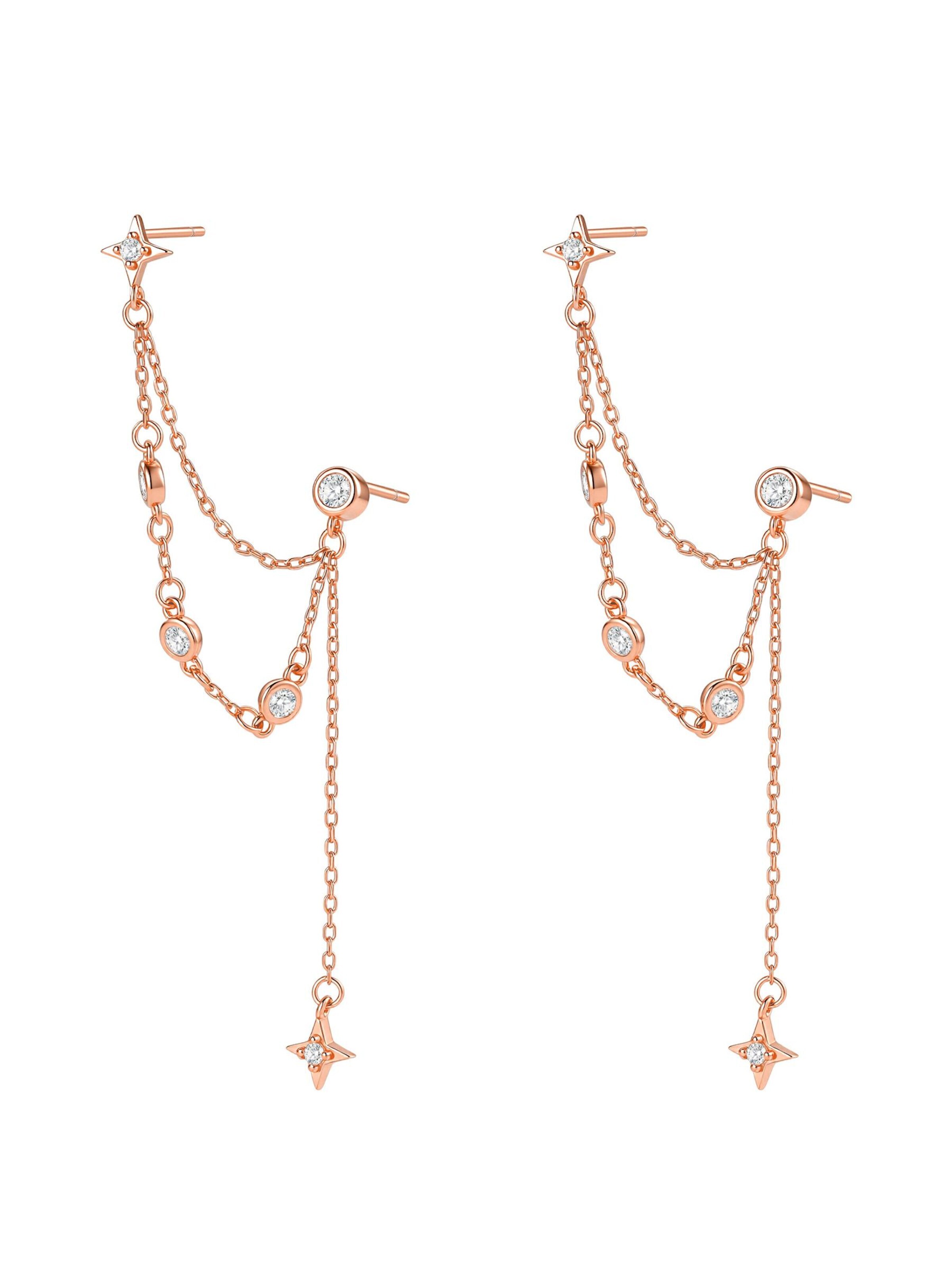 Hey Happiness - Pendientes 'Celestial Star Dangle' en oro