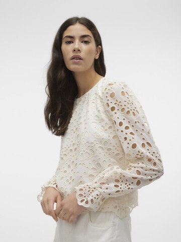 VERO MODA Bluse i beige