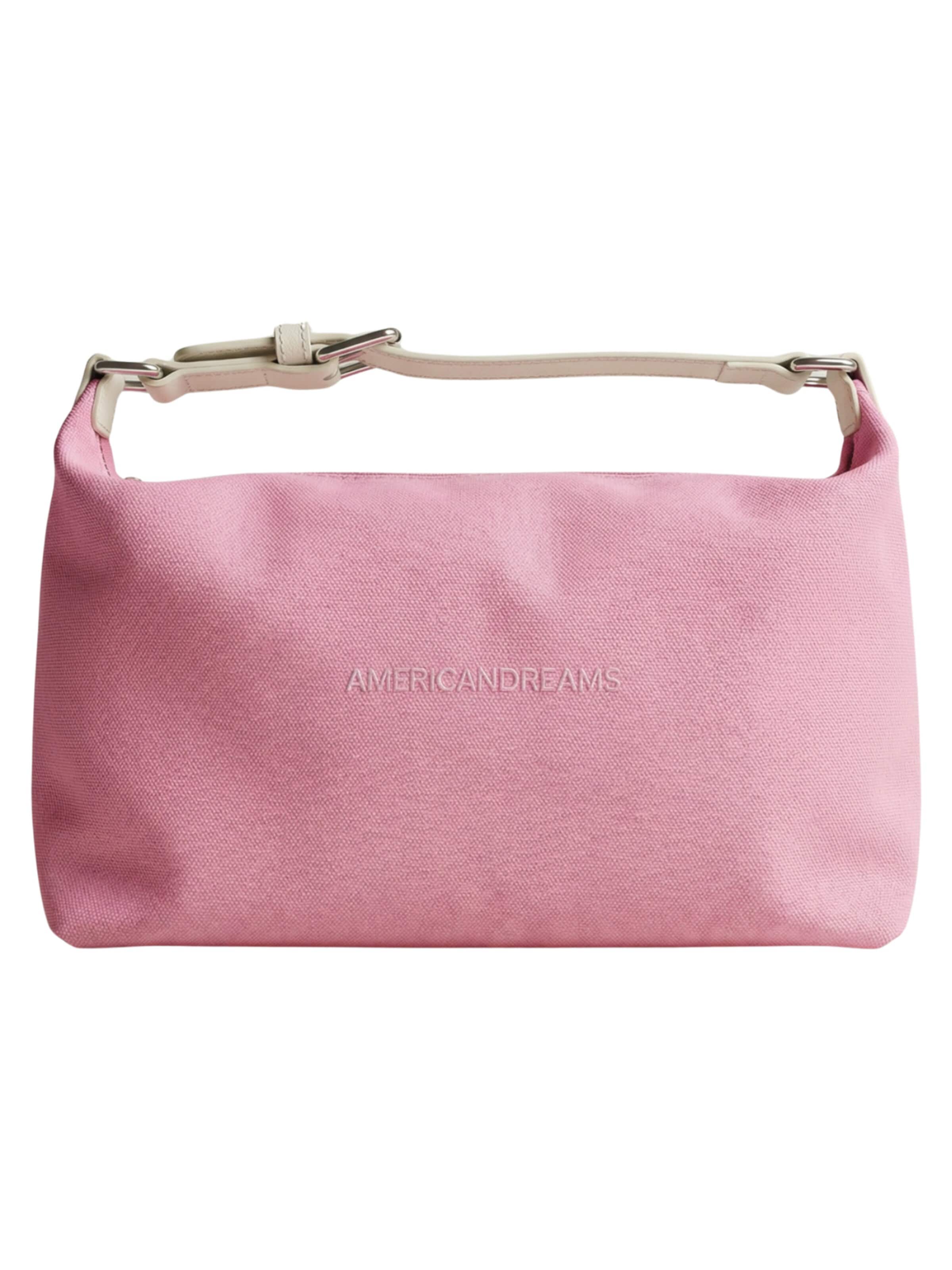 americandreams Handbag 'Canvas Club' in Pink: front