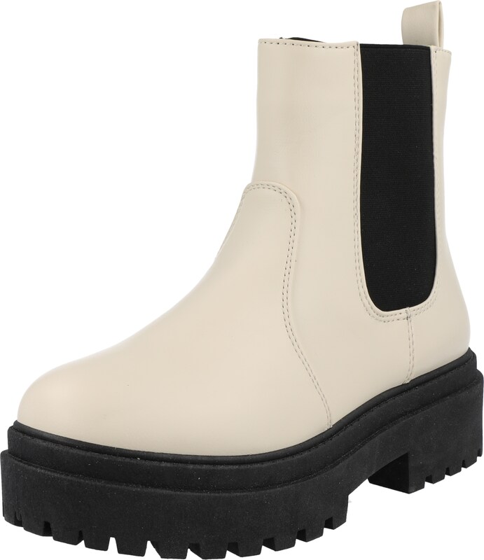 NEW LOOK Stiefelette 'CRETE' in Offwhite NEW LOOK Stiefelette 'CRETE' in Offwhite