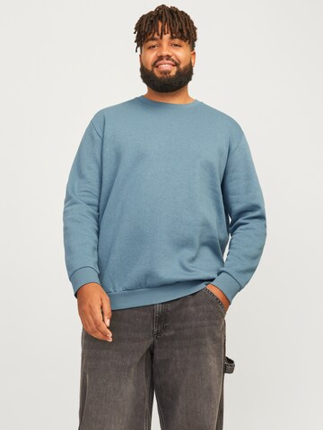 Jack & Jones Plus Sweatshirt 'JJEBRADLEY' in Blue: front