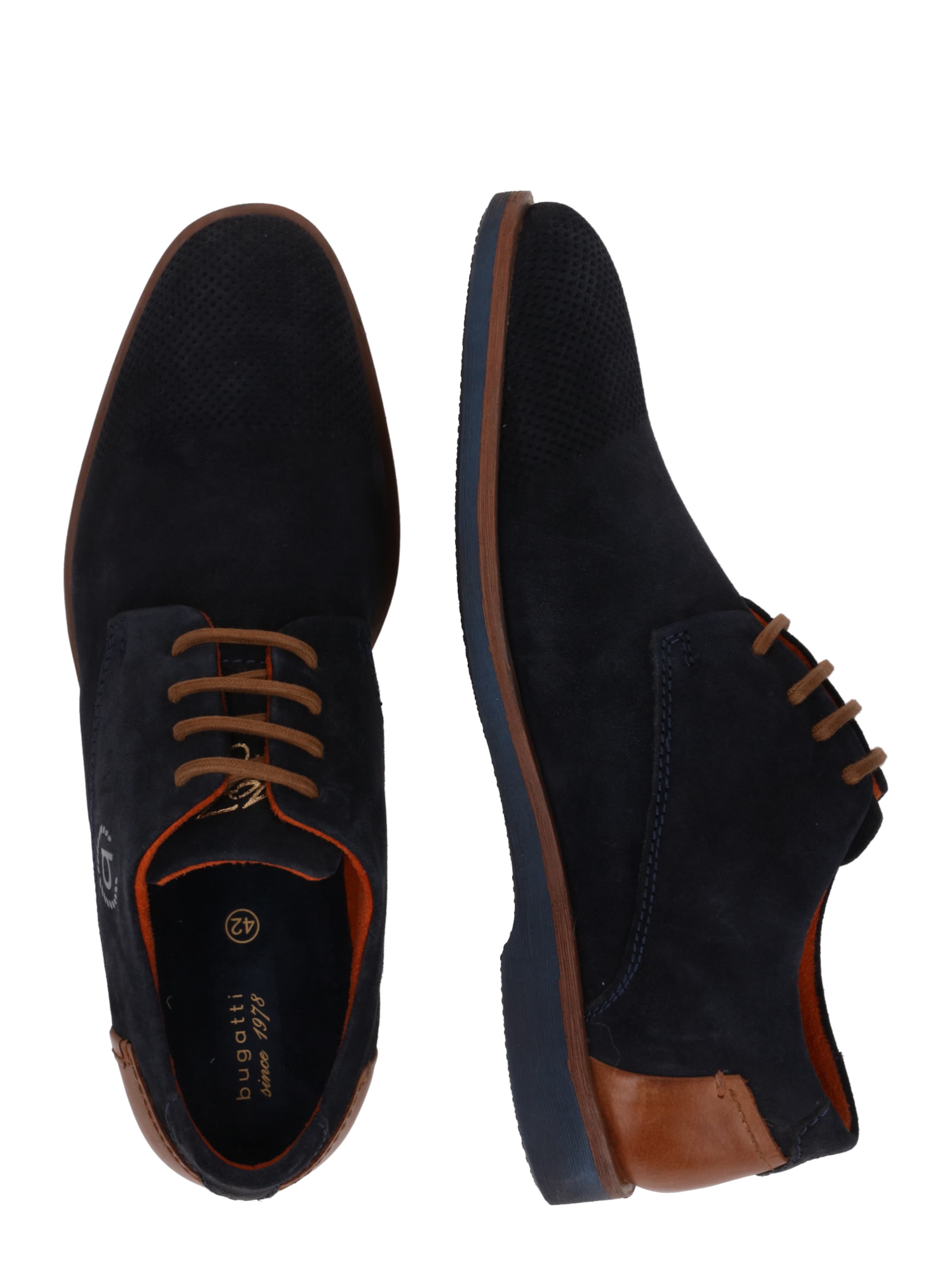 bugatti Šnurovacie topánky 'Marlo Revo' - Modrá: bočná strana