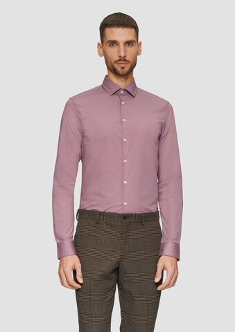 Coupe regular Chemise s.Oliver BLACK LABEL en rose : devant