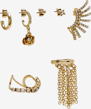 Pull&Bear Jewelry Set in Gold: front