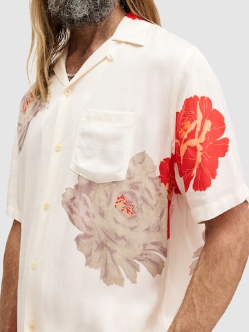 AllSaints Regular fit Button Up Shirt 'ROZE' in Beige