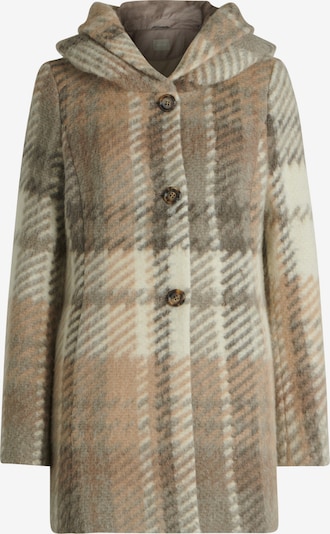 Amber & June Prechodný kabát - hnedá / olivová / biela, Produkt
