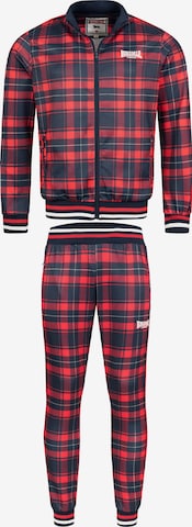 LONSDALE Treenipuku 'WICKSTONE' värissä punainen: etupuoli