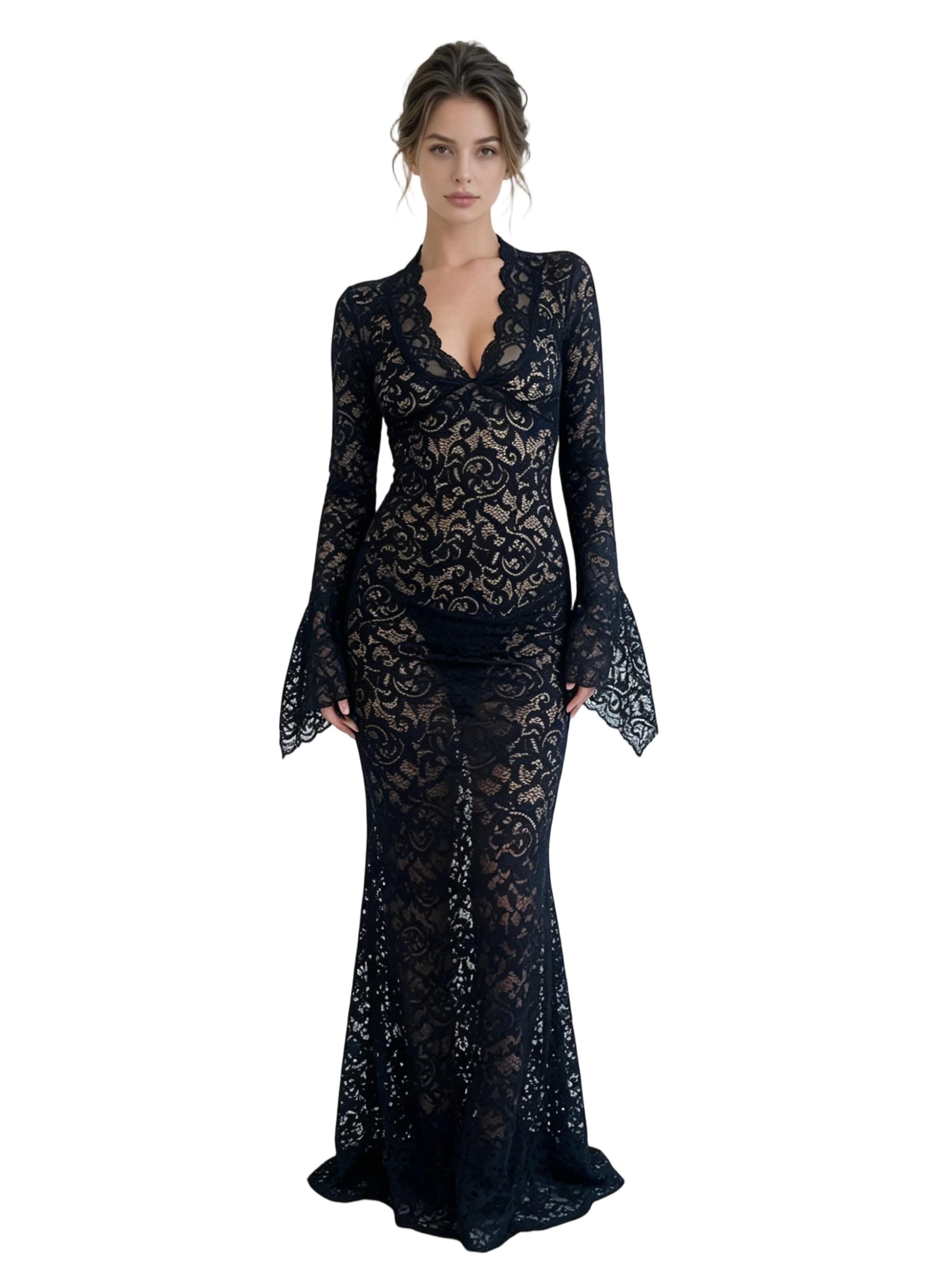 Yesfashion Kleid‌‌‌‌‌‌‌ in Schwarz: Vorderseite