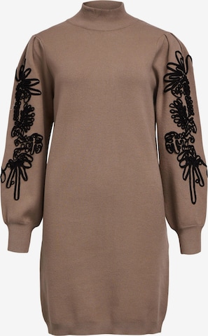 OBJECT Dress 'JOANA' in Brown: front