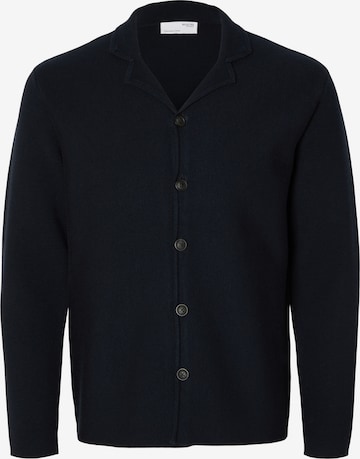 SELECTED HOMME Knit Cardigan 'MILO' in Blue: front