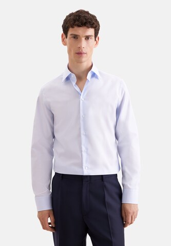 Coupe regular Chemise business SEIDENSTICKER en bleu : devant