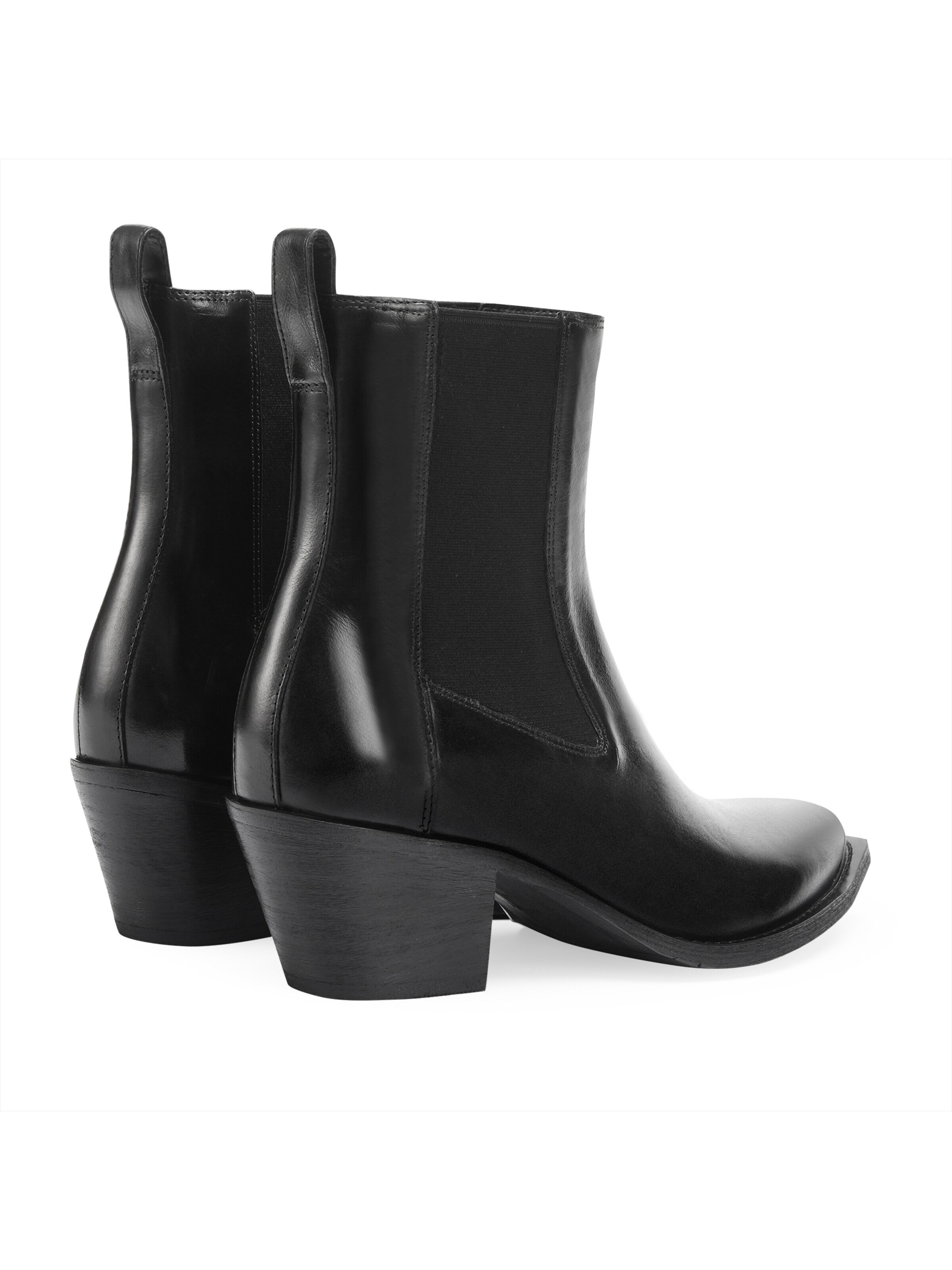 Potamy Cowboy Boots in Black