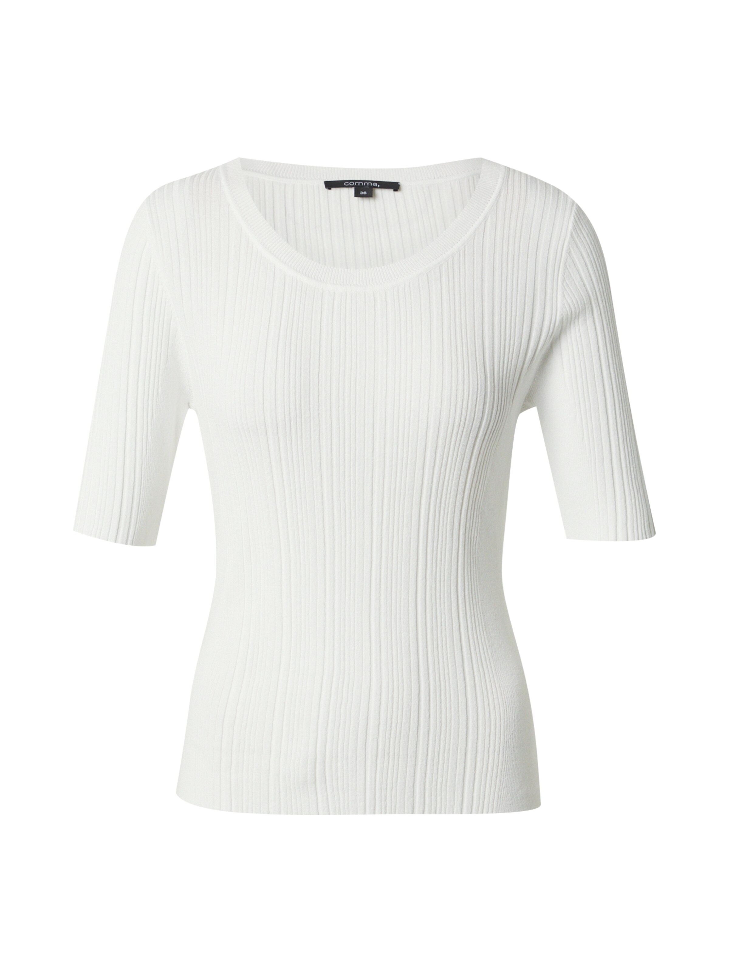 Pull-over COMMA en blanc : devant