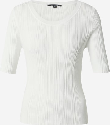 COMMA Sweter w kolorze biały: przód