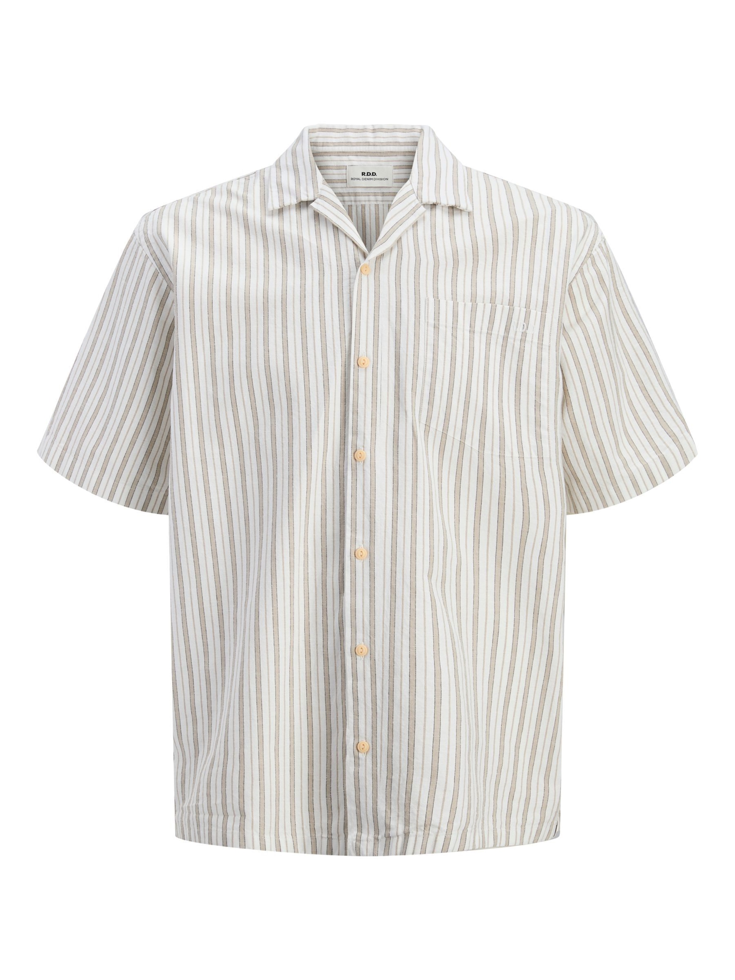 R.D.D. ROYAL DENIM DIVISION - Camisa 'Popelin' en blanco: frente
