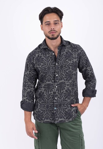 Panareha Regular fit Button Up Shirt 'ODESSA' in Grey: front