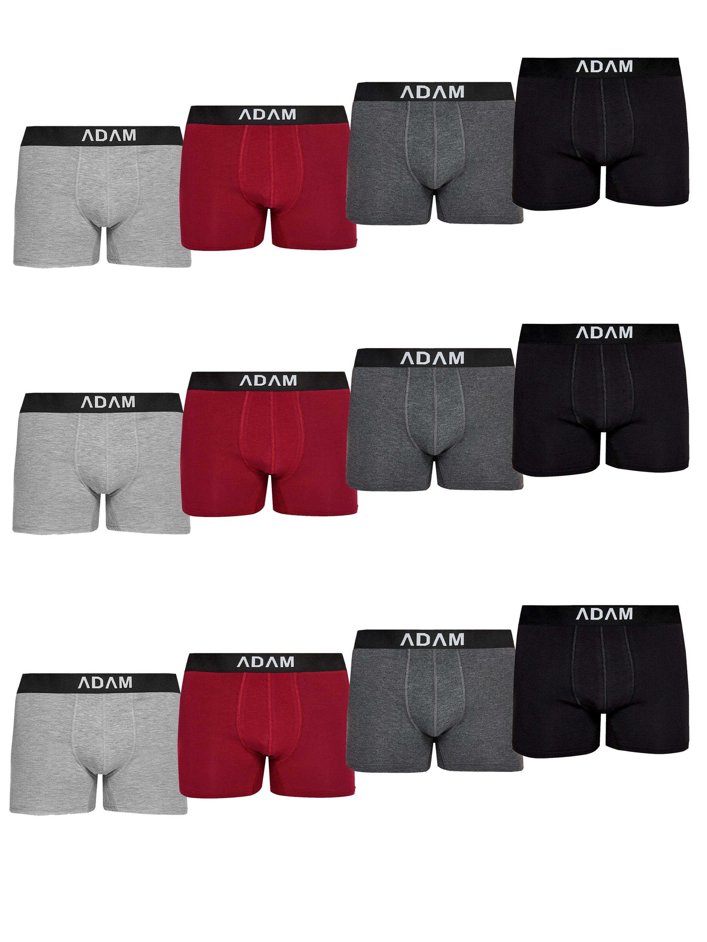 Adam Boxer shorts '12er Pack' in Red: front