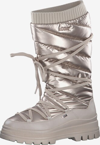 s.Oliver Snowboots in Beige: voorkant