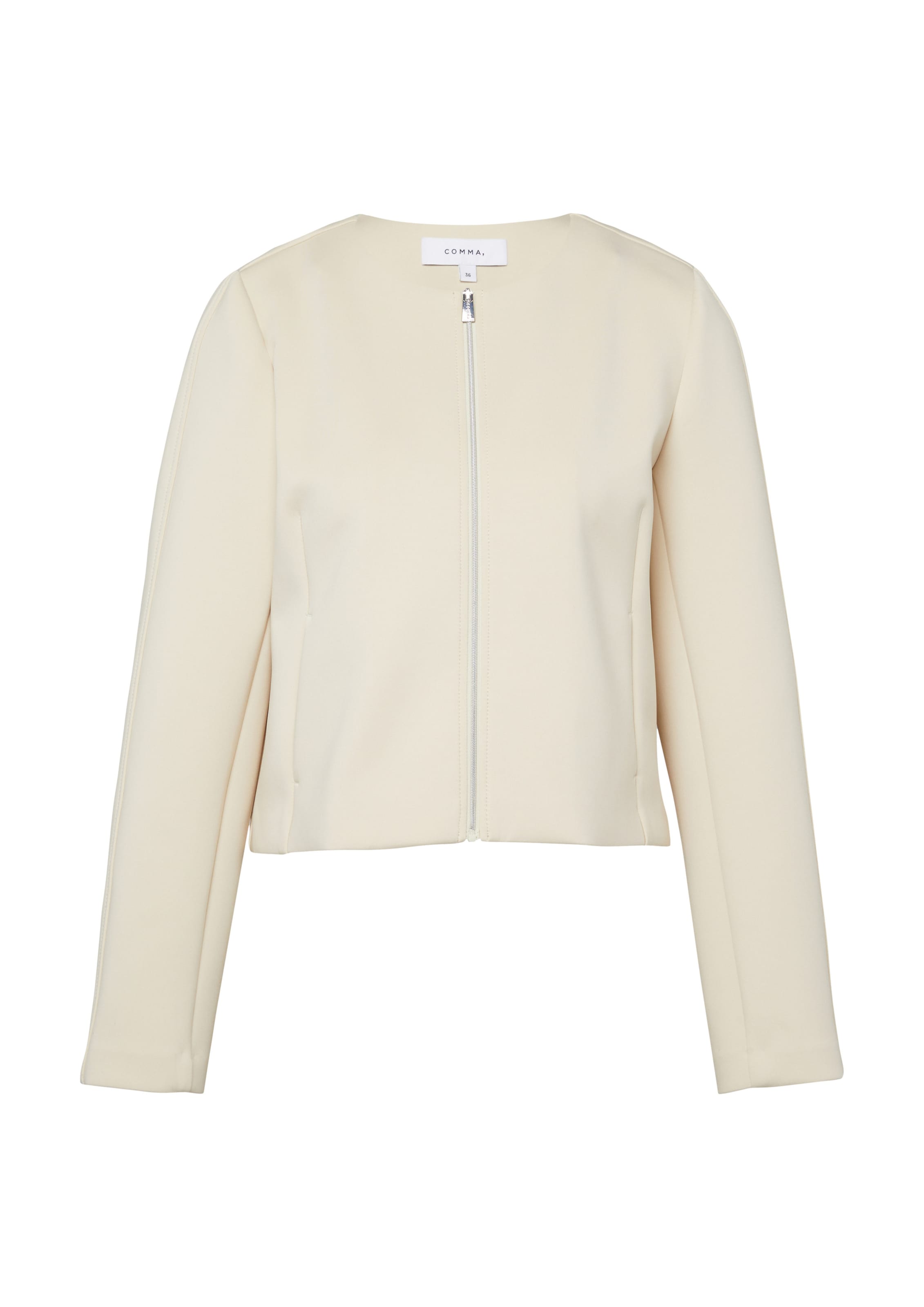 Veste de survêtement COMMA en beige : devant