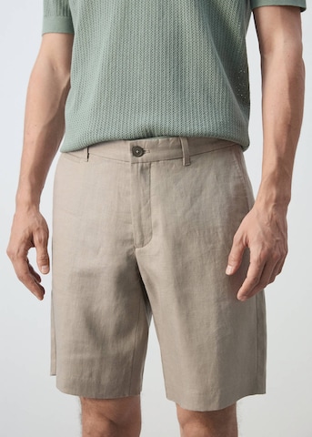 MANGO MAN Regular Chino Pants 'Carp' in Beige