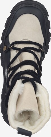 STEVE MADDEN Lace-Up Ankle Boots in White