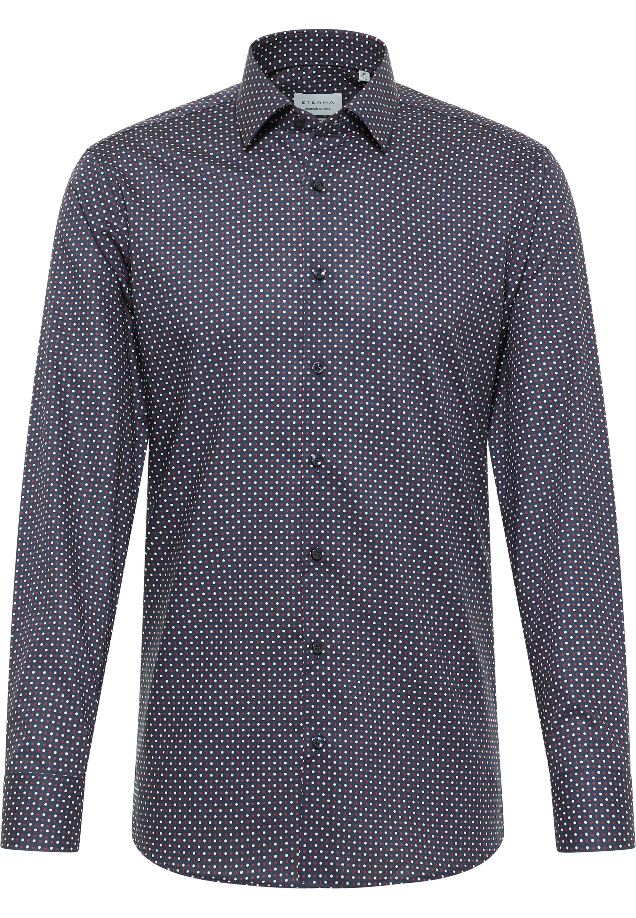 ETERNA Slim fit Zakelijk overhemd in Lila: voorkant