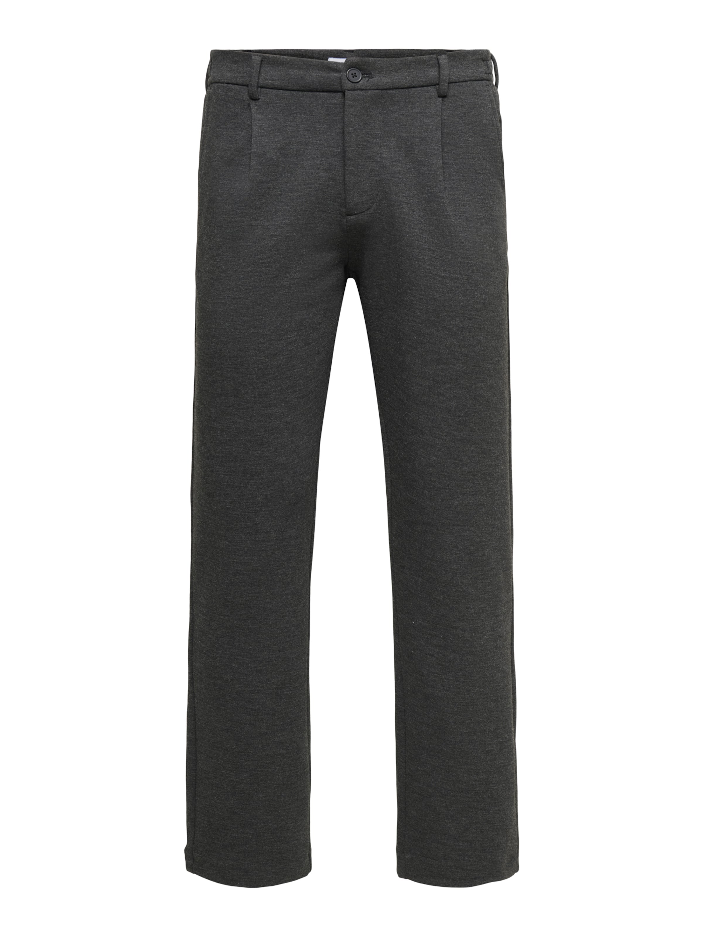 Only & Sons - regular Pantalón plisado 'ONSEDGE' en gris: frente