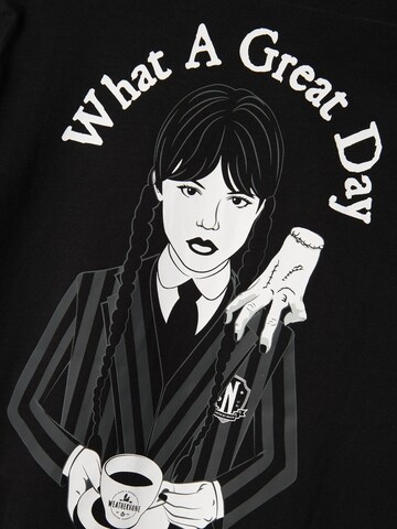 T-Shirt 'Wednesday' NAME IT en noir