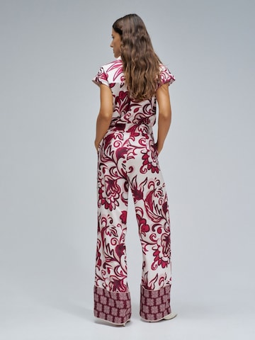 Salsa Jeans Wide Leg Hose in Rot