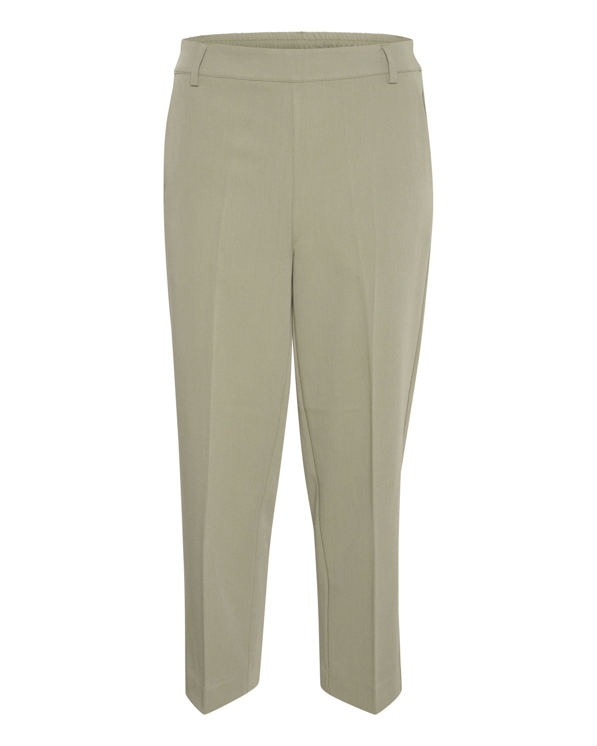 Kaffe Trousers with creases 'Sakura' in Green: front