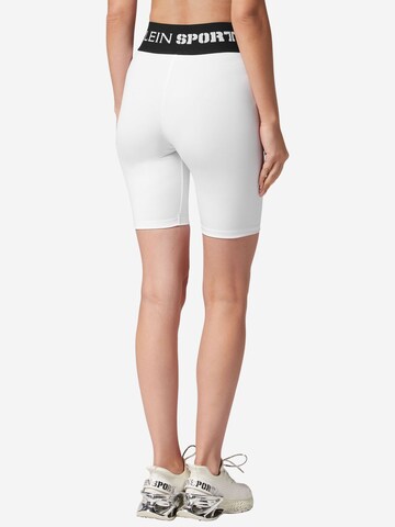 Skinny Pantalon de sport Plein Sport en blanc