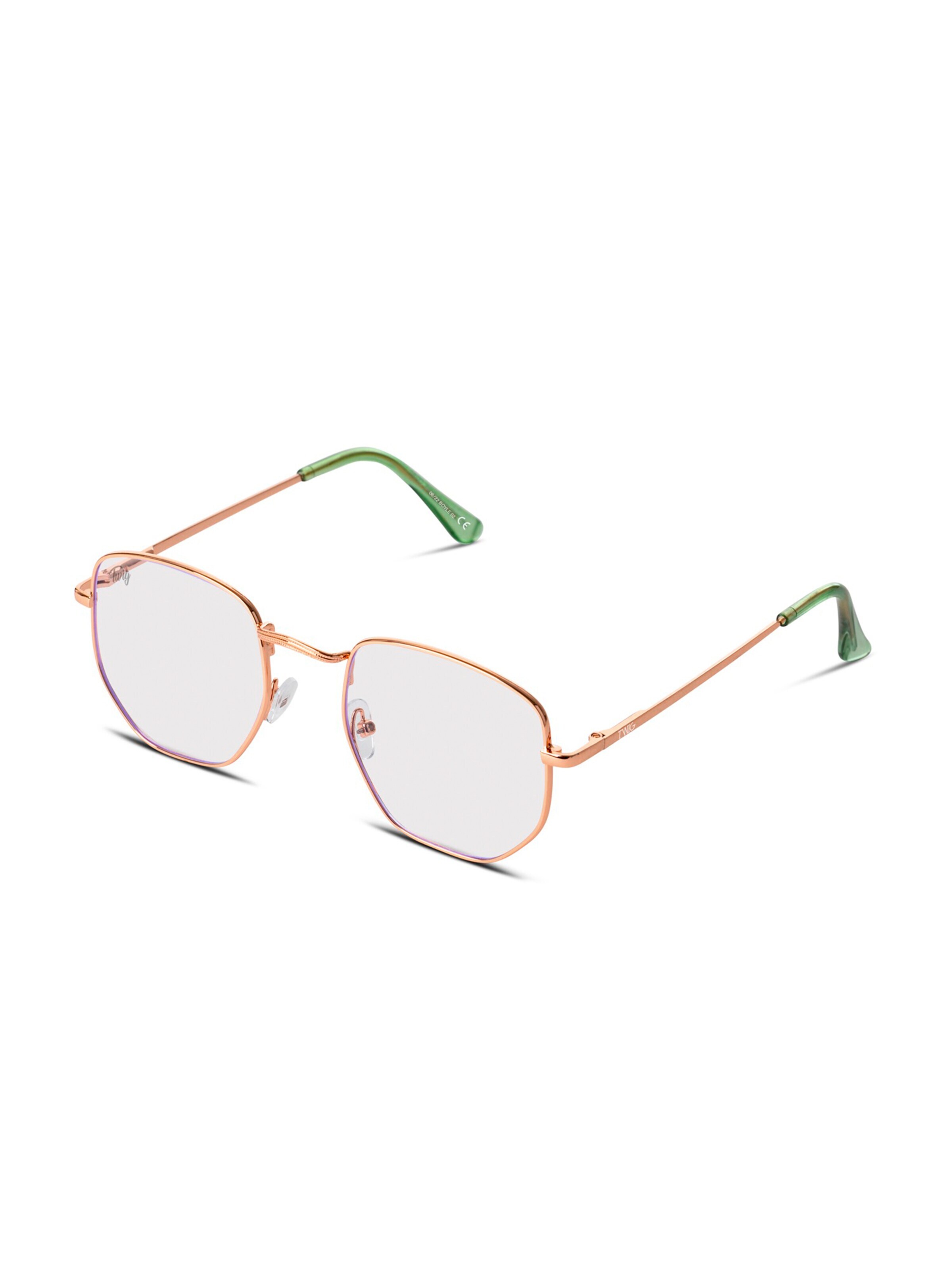 Lunettes 'Boyle' TWIG Concept Milano en or : devant