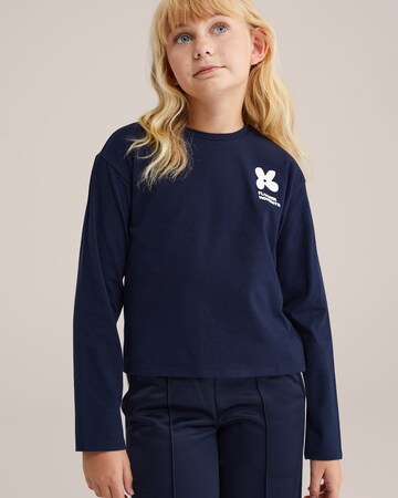 T-Shirt WE Fashion en bleu