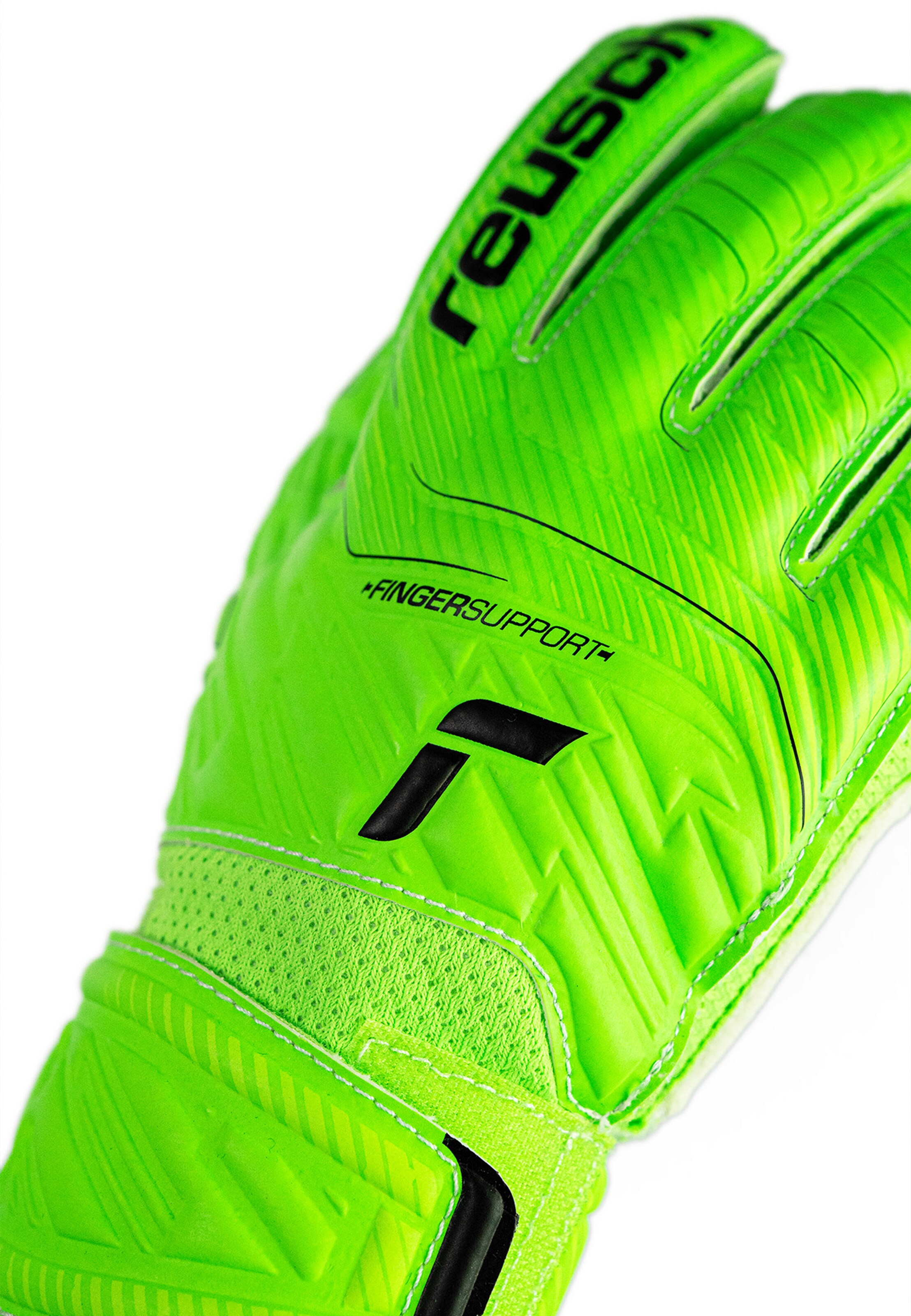 REUSCH Torwarthandschuhe 'Attrakt Grip Finger Junior' in Grün