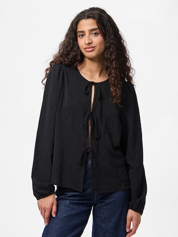 PIECES Blouse 'PCTIFFANY' in Black: front