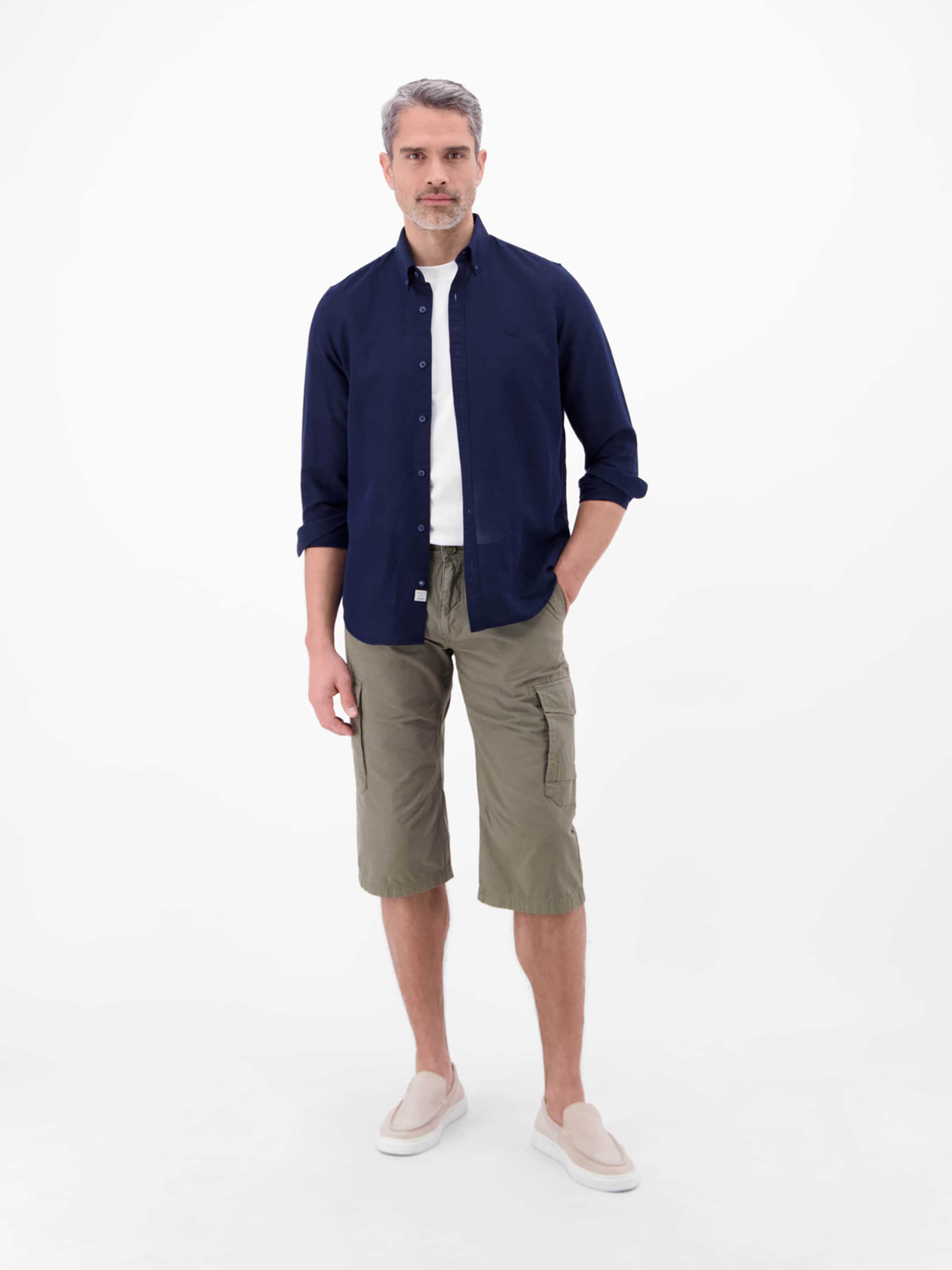 LERROS Regular Pants in Green: front