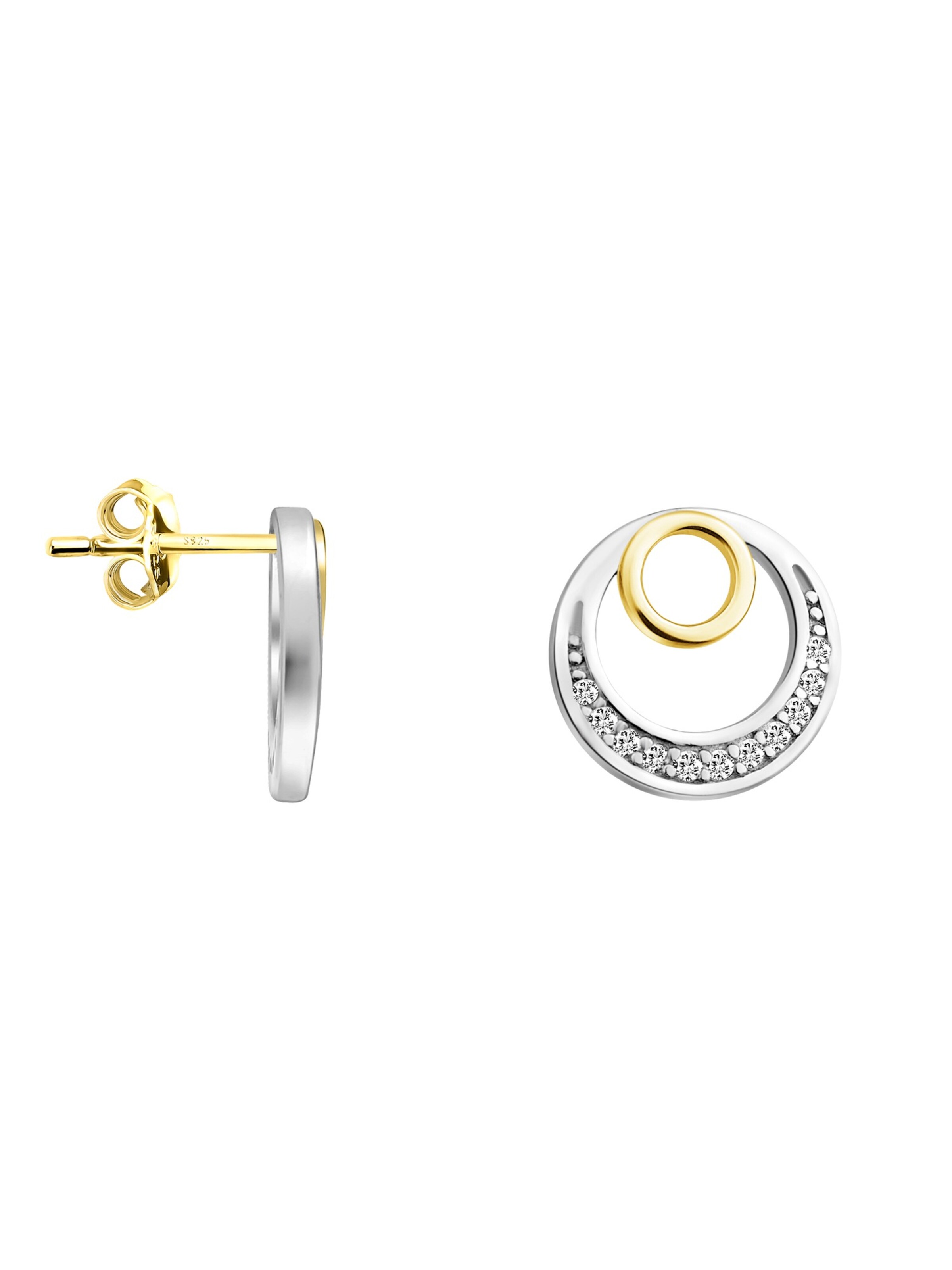 Sofia Milani Ohrringe 'Circles'‌‌‌‌‌‌‌‌‌ in One Size in silber, Produktansicht