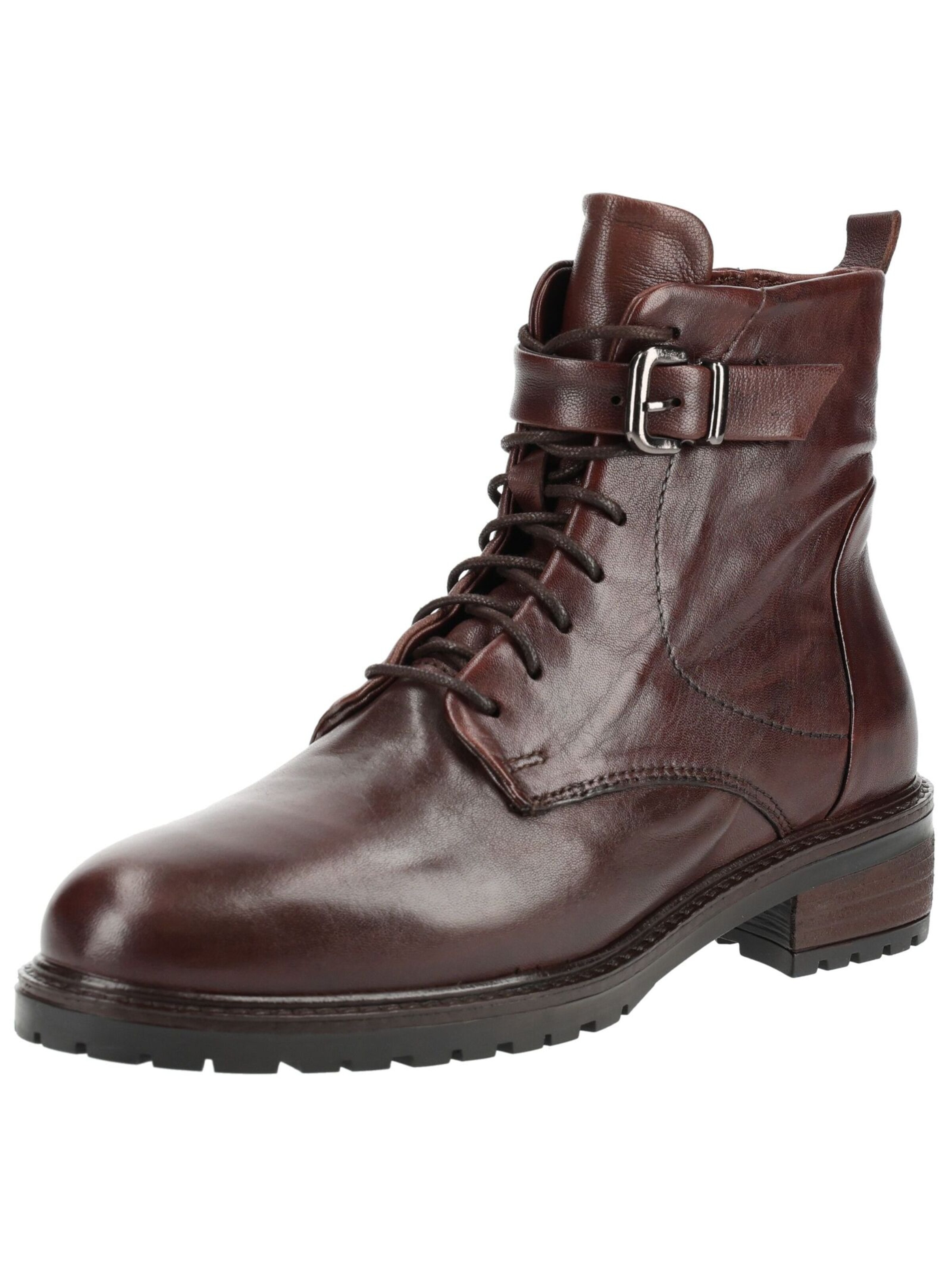 B.Z. MODA by EVERYBODY Schnürstiefelette in Braun: Vorderseite