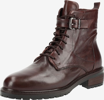 Bottines à lacets B.Z. MODA by EVERYBODY en marron : devant