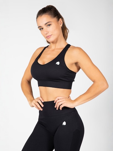 Bustier Soutien-gorge de sport Gorilla Wear en noir