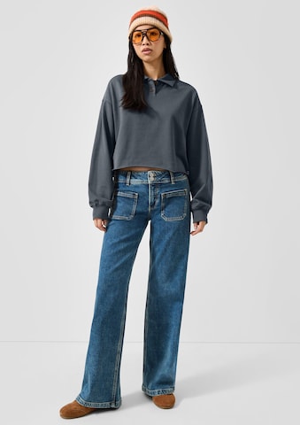 Sweat-shirt QS en gris