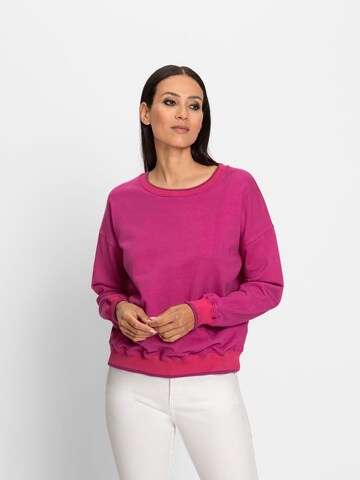 heine Sweatshirt in Roze: voorkant